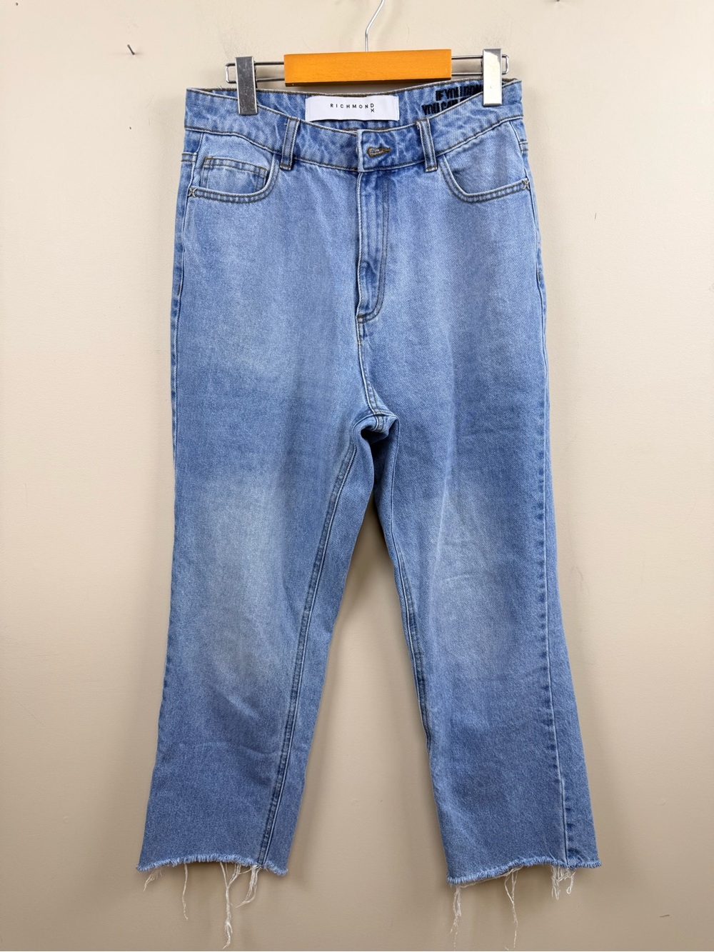 RICHMOND X women’s mom fit jeans 30 raw hem